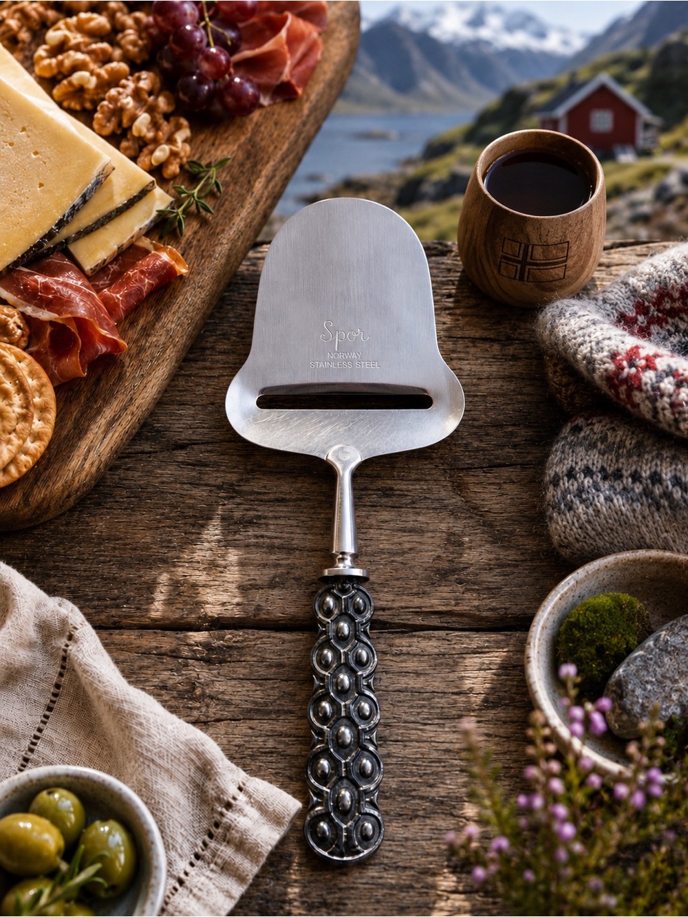Spor Norway Pewter Cheese Slicer